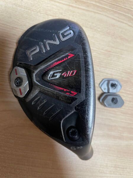 PING G410 ハイブリッド6U 30度ヘッド単品+軽重量化ウエイト2個付き