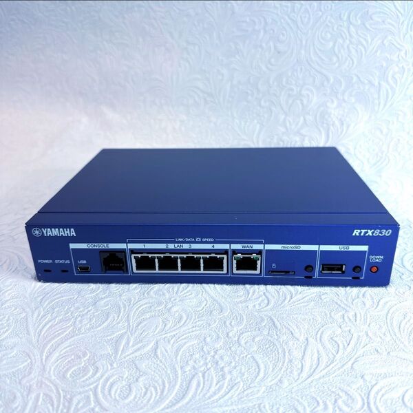 ★ my①YAMAHA RTX830 ギガアクセス VPN ルーター ★初期化完了 Rev.15.02.30 最新 ★正常動作品