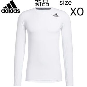 adidas 長袖 Tシャツ テックフィット フィッティド 長袖Tシャツ XO