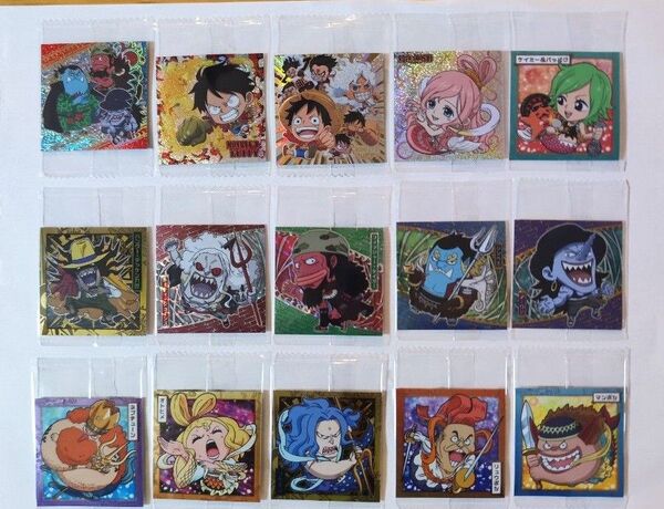 にふぉるめーしょんワンピースONEPIECE大海賊シールウエハースLOG.10.伝説の英雄.ウエハースシール15枚まとめ売り