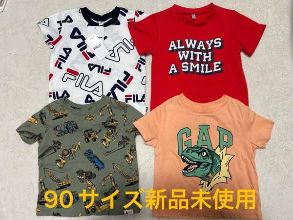 男の子 女の子 半袖Tシャツ 90 フィラ ベビーギャップ 新品 赤Tシャツ
