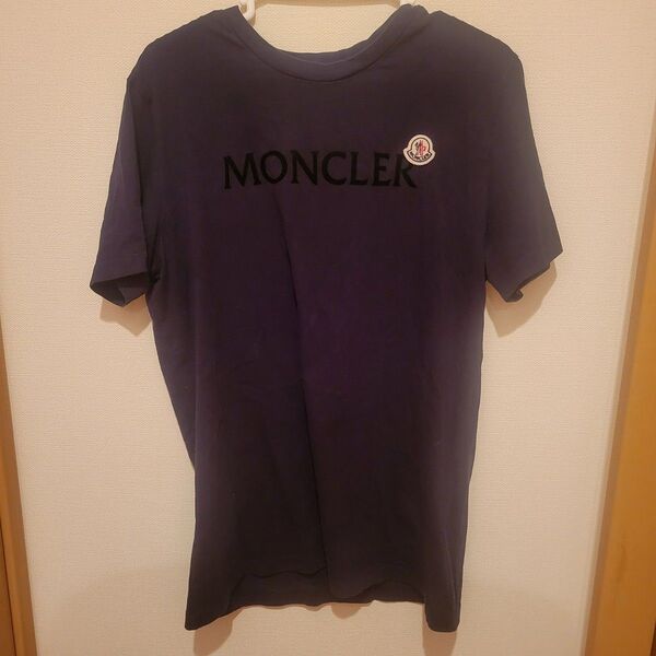 正規品 モンクレールMONCLER Tシャツ ビッグロゴ 紺色 定価5.6万円