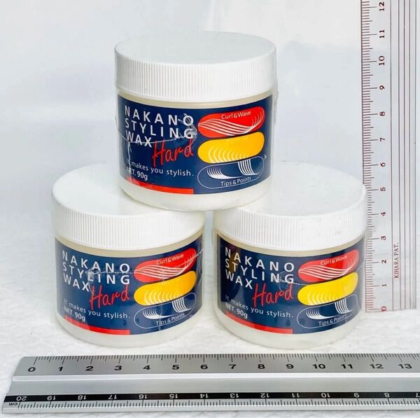 ナカノ スタイリングワックス ハード 90g 3個セット クリーム クリア
