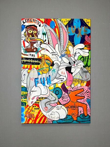 No.100木枠付きキャンバスアート インテリア絵画 ブランドアートポスター アートパネル バンクシー バスキア