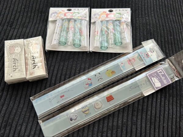 新品 文具セット まとめ売り 定規 消しゴム 鉛筆キャップ