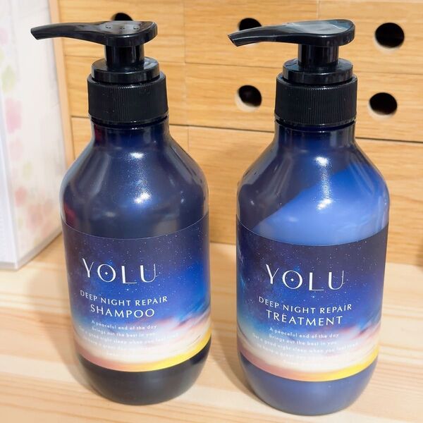 【新モデル お試しパッケージ 320mL/g】YOLU ディープナイトリペア シャンプー・トリートメント 新品未使用 外箱なし