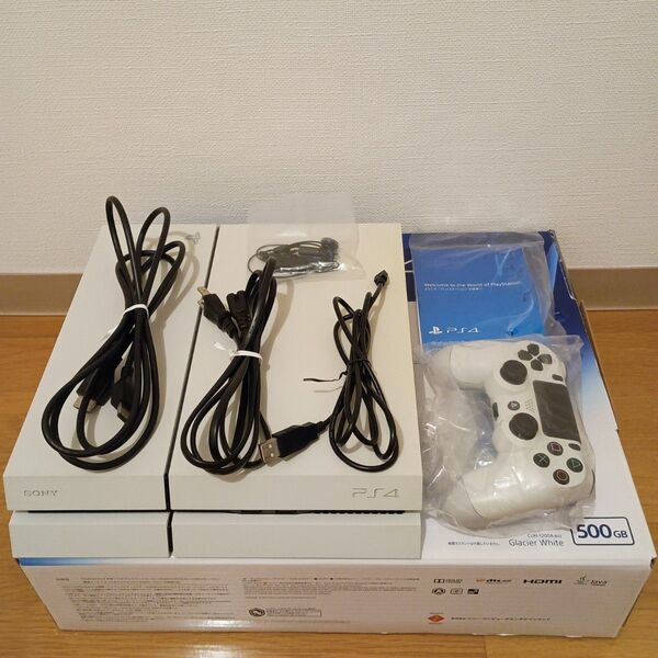 PlayStation4 500GB グレイシャー・ホワイト CUH-1200A B02 PS4 本体 1200AB02