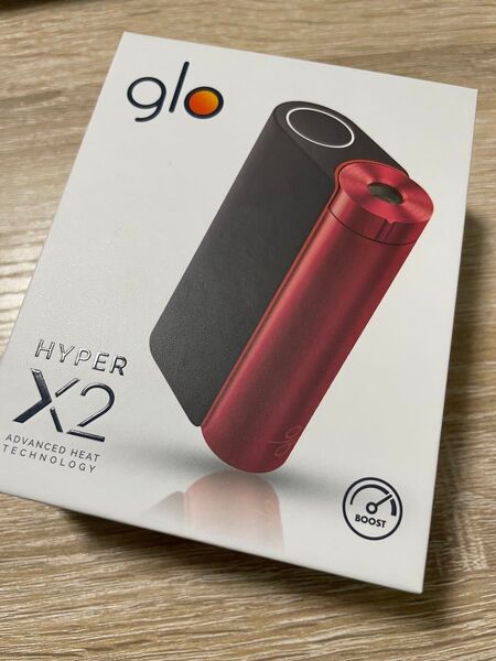 新品 glo hyper X2 グローハイパーエックスツー ブラックレッド デバイス 本体