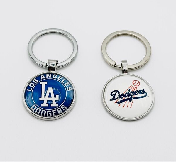大谷翔平 MLB メジャー キーホルダー ドジャース Dodgers セット 金属製 山本由伸 野球 ロゴキーホルダー