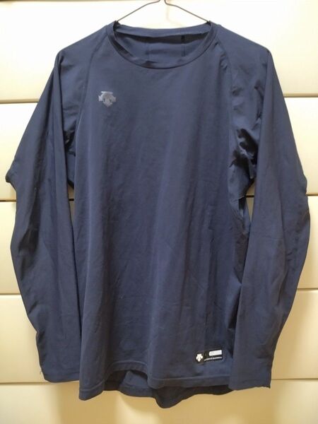 DESCENTE デサント 長袖 アンダーシャツ 紺 サイズL ②