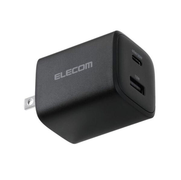 新品 未開封 ELECOM エレコム USB2ポート 45W 充電器 保証付き