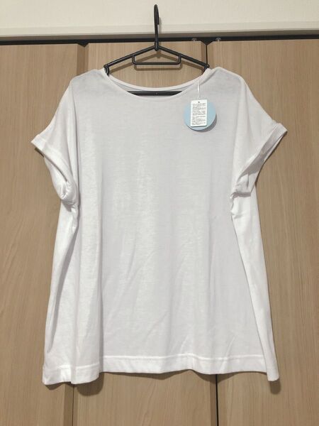 新品 接触冷感Tシャツ 袖ロールアップ