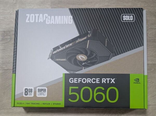 ZOTAC GAMING GeForce RTX 5060 SOLO 8GB