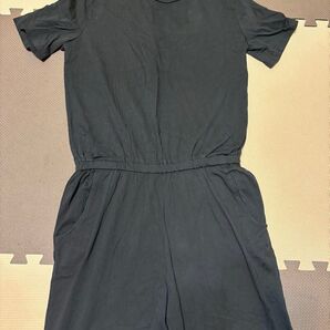 zara trafaluc 半袖 オールインワン パンツ 黒 ブラック
