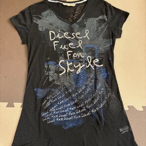 DIESEL グラフィックプリント Tシャツ 半袖 平成ギャル ピチT 黒