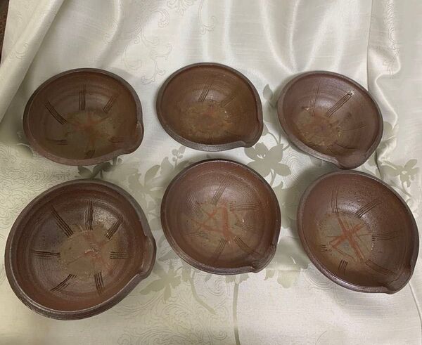 備前焼 片口鉢 和食器 銘々皿 6個セット