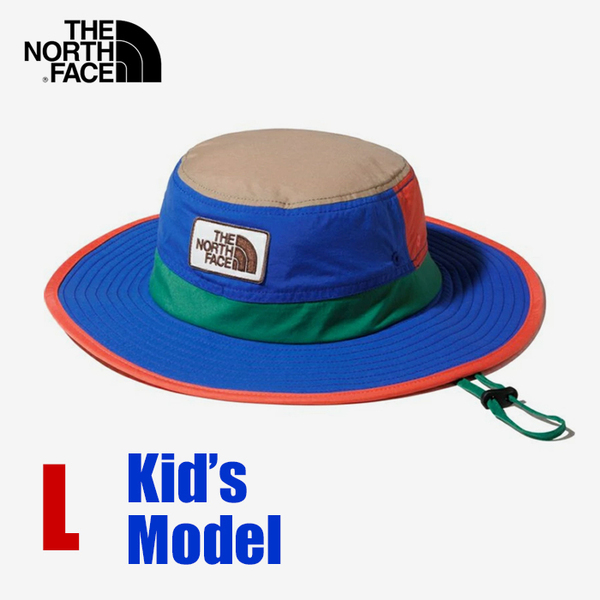 【新品】ノースフェイス ハット キッズ L THE NORTH FACE ホライズンハット 紐付き 帽子 UVケア 紫外線対策 ブランド NNJ02309