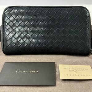 超良品! ボッテガヴェネタ BOTTEGA VENETA 財布 長財布 イントレチャート ラウンドファスナー