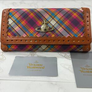 新品同様! ヴィヴィアンウエストウッド Vivienne Westwood 財布 長財布 マルチカラー オーブ