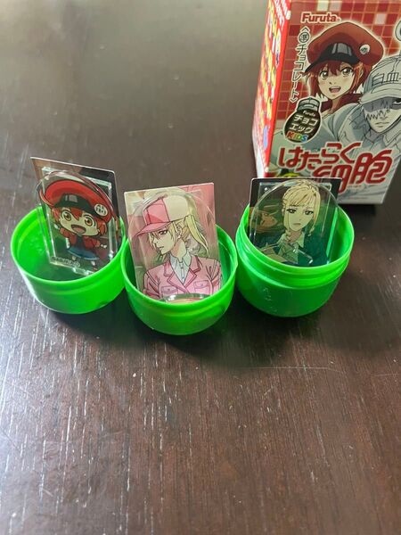 チョコエッグ はたらく細胞 アクスタ アクリルスタンド 未組立 3つセット 制御性T細胞 好酸球 エフェクターT細胞