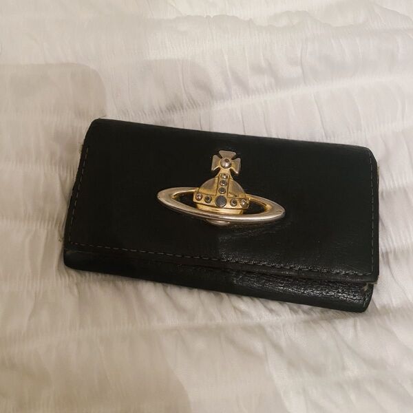 Vivienne Westwood キーケース ヴィヴィアンウエストウッド レザー ブラック ゴールド金具