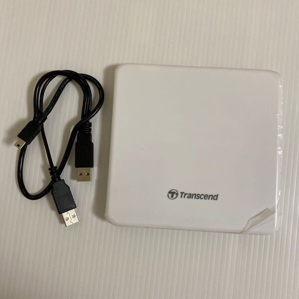 Transcend ポータブルDVDドライブ TS8XDVDS-W ホワイト