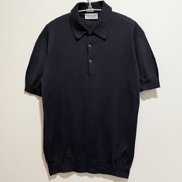 JOHN SMEDLEY ジョン スメドレー コットンポロシャツ S シーアイランドコットン