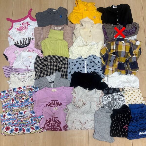 子ども服おまとめ 大量 女の子 80~100多め 季節色々 29着セット
