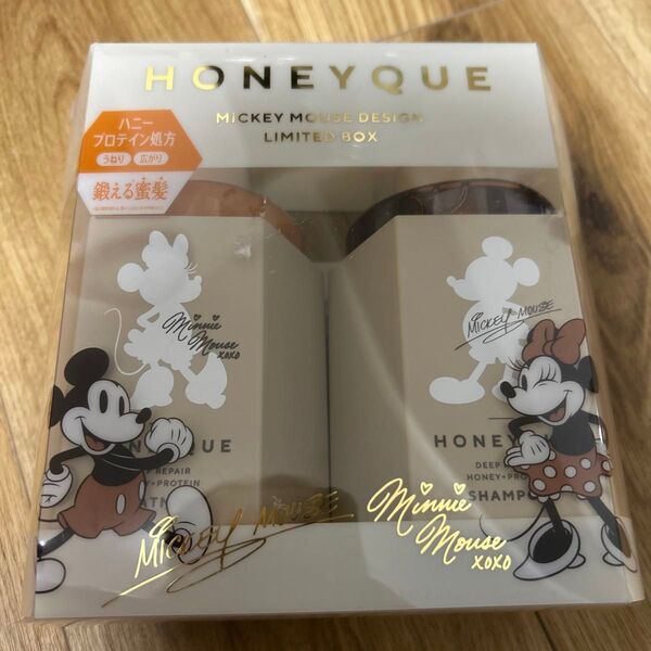 ハニーク ディープリペア ミッキーマウスデザイン限定キット シャンプー&ヘアトリートメント モイスト アクアブロッサムハニーの香り