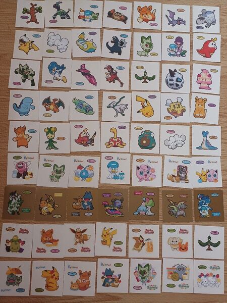 ポケモンデコキャラシール 第一パン まとめ
