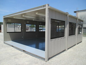 [ Kanto ~ Kyushu ] super house garage container garage storage room unit house 12 tsubo used. temporary prefab warehouse 24 tatami .. place work place agriculture . agriculture 