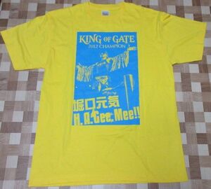 堀口元気　KING OF GATE2012　CHAMPION　Tシャツ　優勝　プロレス　格闘　サイン入り！