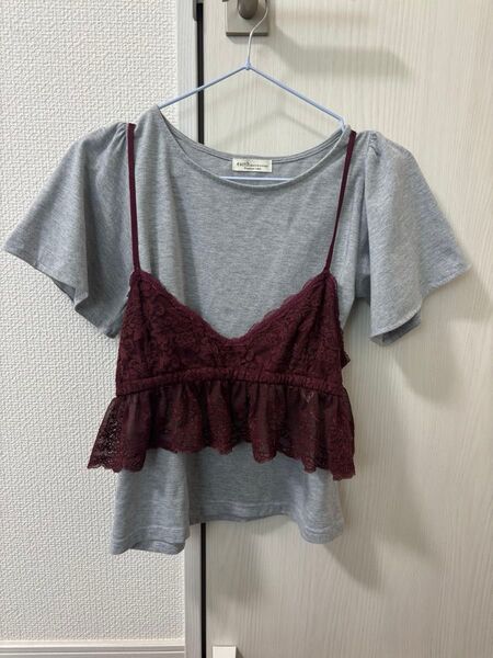 earth music&ecology ビスチェ付きTシャツ