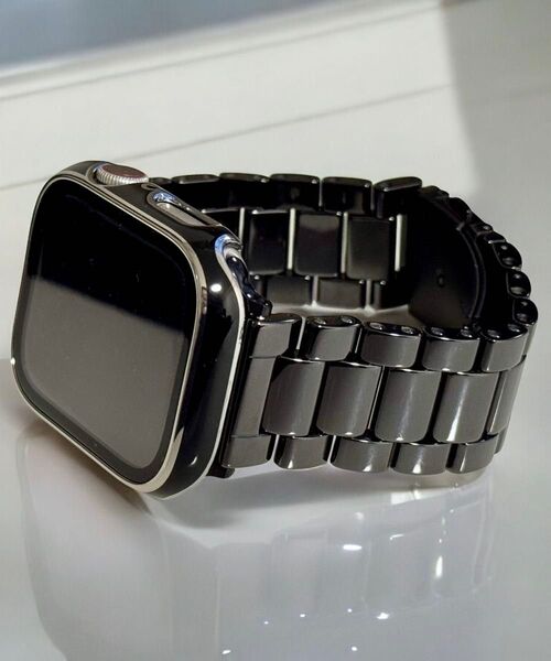 b★アップルウォッチバンド セラミックベルト Apple Watch保護カバー ステンレス 44 45 46 49mm ultra