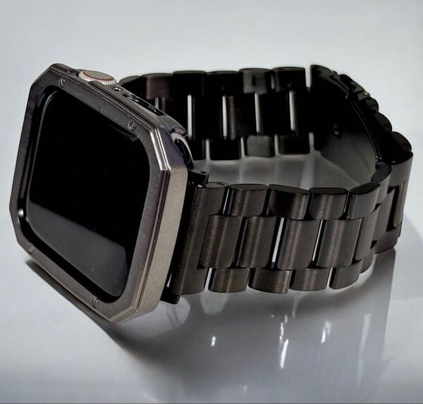 b★アップルウォッチバンド ステンレスベルト Apple Watch保護カバー ケース 40 41 44 45 49mmウルトラ