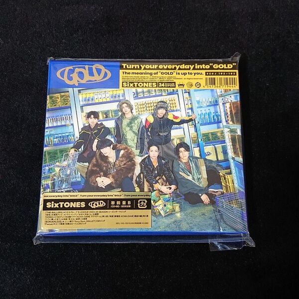 SixTONES GOLD 初回盤B CD+BD アルバム Blu-ray ブルーレイ
