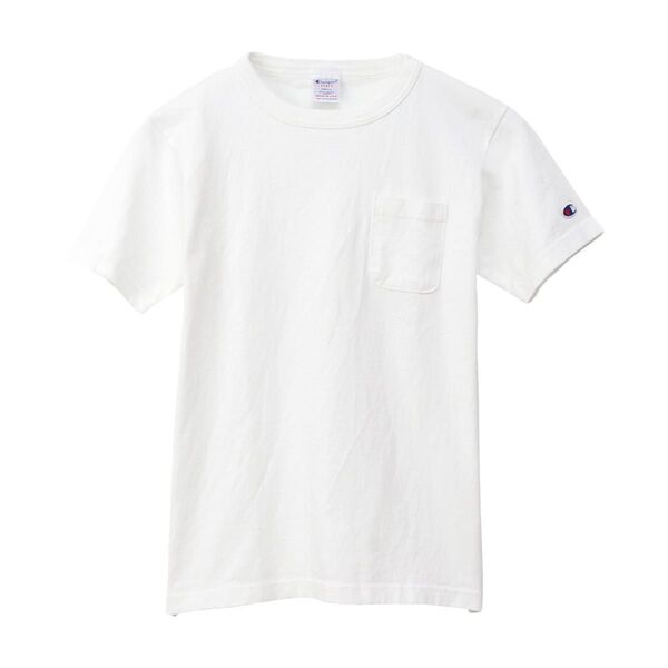 Champion チャンピオン T1011 ポケットTシャツ ホワイト M