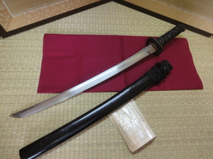 【Wakizashi】 С регистрационным удостоверением Tamba Moriyoshimichi * Антиквариат б/у * Общенациональная фиксированная стоимость доставки 1530 иен