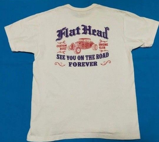 THE FLAT HEAD フラットヘッド Tシャツ サイズM 美品 ホワイト