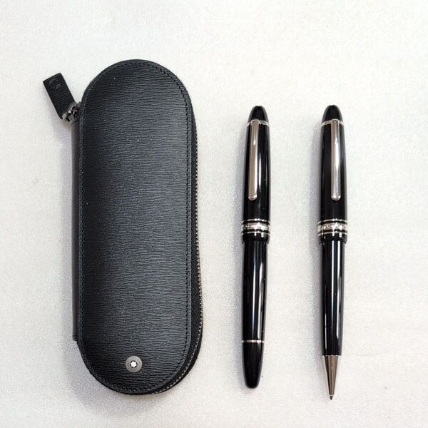 モンブラン MONTBLANC マイスターシュテュック 万年筆ル・グラン ペン先 14K ボールペン ペンケース セット 美品