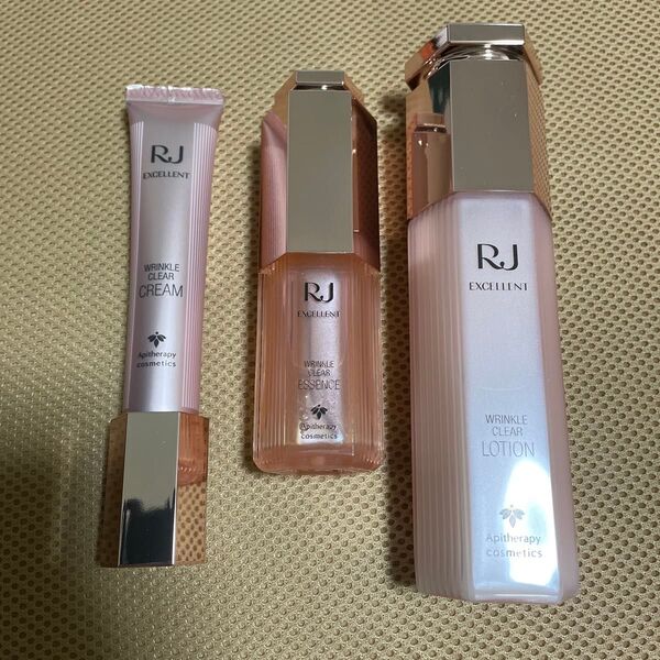 山田養蜂場 RJエクセレント 薬用リンクルクリア 3点セット 化粧水・美白美容液・保湿クリーム