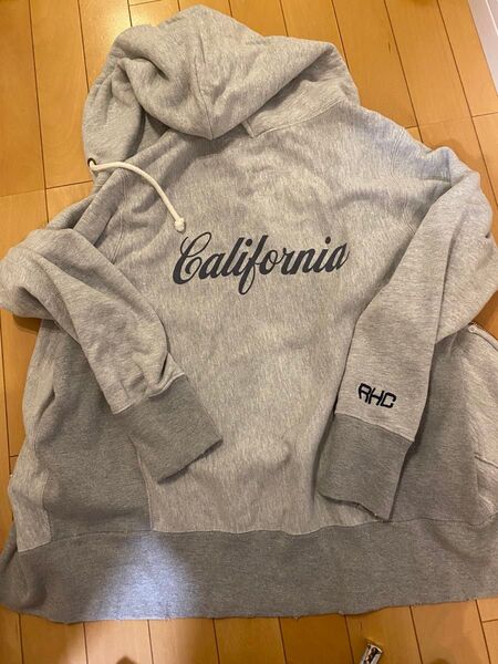 RHC カリフォルニア ロゴ パーカーロンハーマン×チャンピオンダメージ加工
