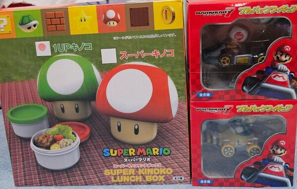 スーパーマリオきのこランチBOX、マリカー7フィギュア