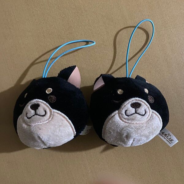 柴犬 マスコット ぬいぐるみ もちもち 2個セット