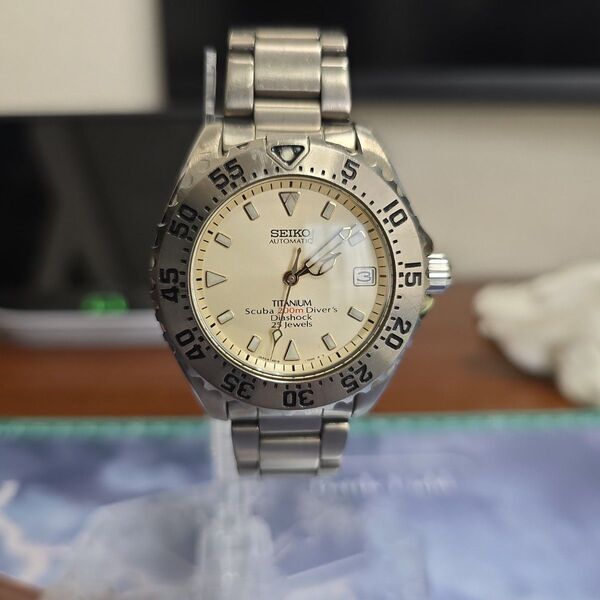SEIKO 自動巻き腕時計 チタン 200m防水 ジャンク