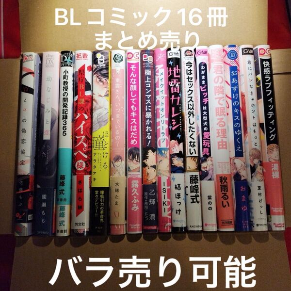 BLコミック まとめ売り 藤峰式 園瀬もち おまゆ 夏村げっし 露久ふみ 佐藤もぶ 特典付き リーフレット 描き下ろしペーパー