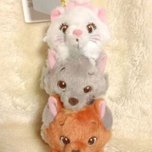 マリー、ベルリオーズ、トゥルーズ おしゃれキャット ぬいぐるみ キーホルダー キーチェーン 猫の日 ディズニー