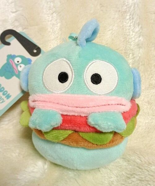 ハンギョドン ハンバーガー ぬいぐるみ マスコット チャーム アベイル サンリオ