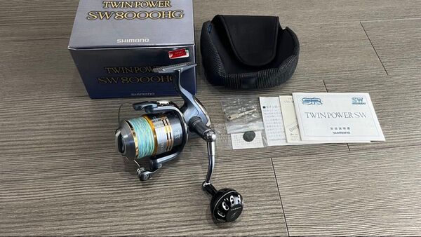 シマノ 09ツインパワー SW8000HG 新品ゴメクサス47mmハンドルノブ仕様