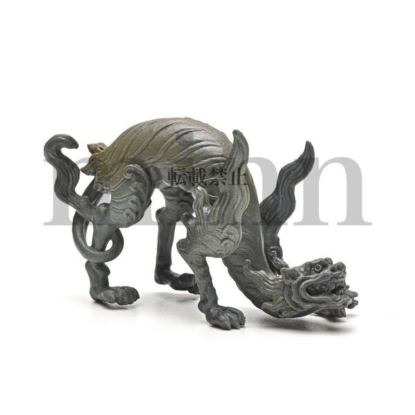 【未開封】海洋堂カプセルQ 佐藤潤の神獣 伝説の四神 白虎 ブロンズ調 カプセルトイ ガチャ フィギュア